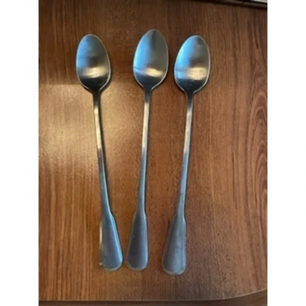 3‎ SSS by Oneida Yorktowne Iced Tea Spoons Long Handle Cocktail Stirring Spoons